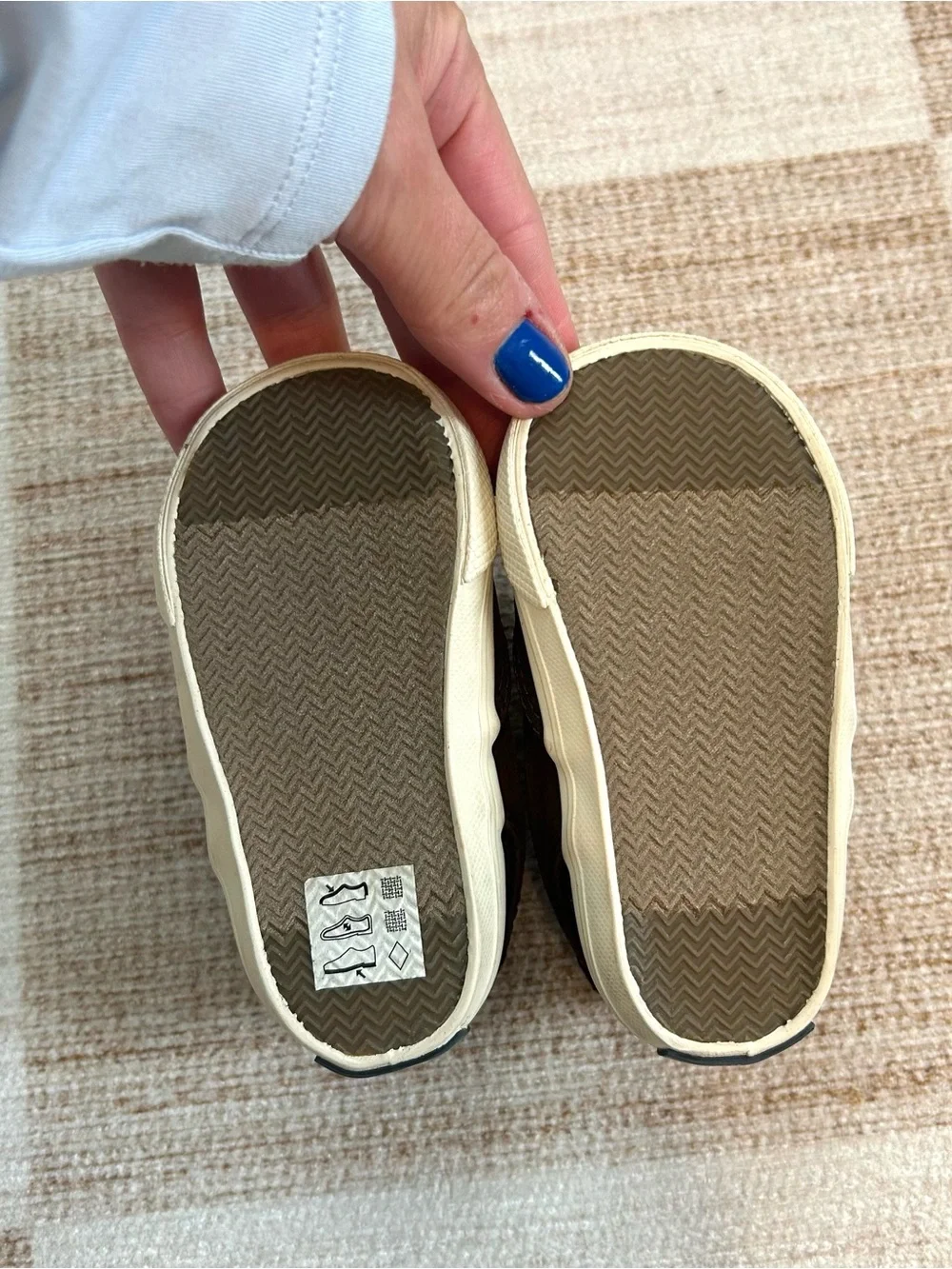 Sperry Striper II Crib Jr. Baby Kids Memory Foam Brown Shoes Sneakers